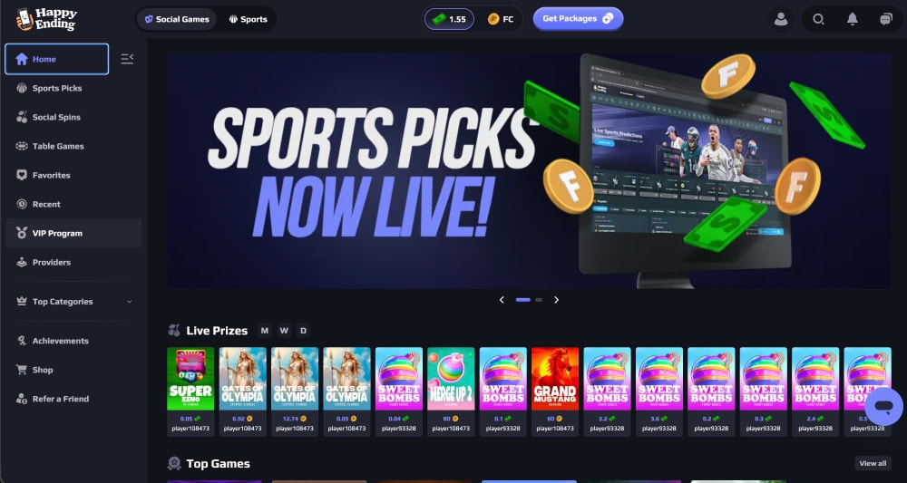 happyending homepage