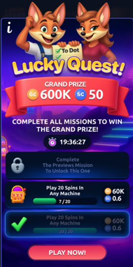 LuckyStake Daily Missions