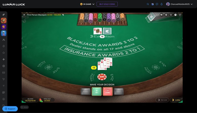 Lunar Luck Blackjack