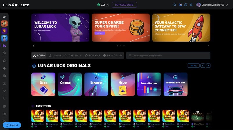Lunar Luck Homepage