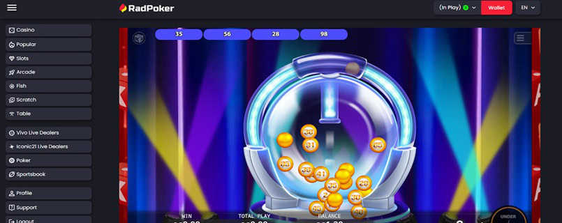 RadPoker Arcade Game