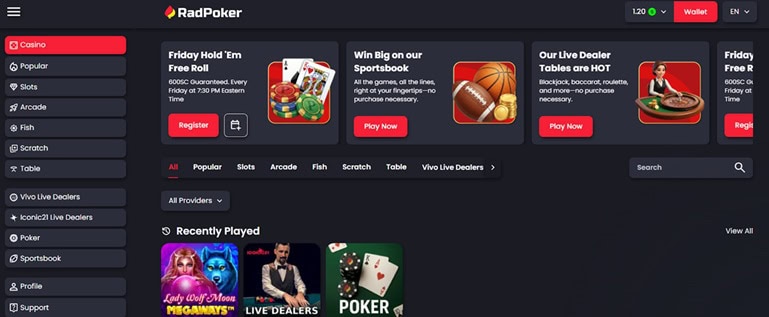 RadPoker Games