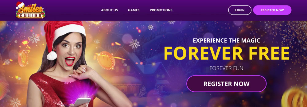 smiles casino christmas homepage hero