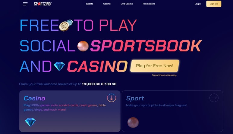 Sportzino Homepage