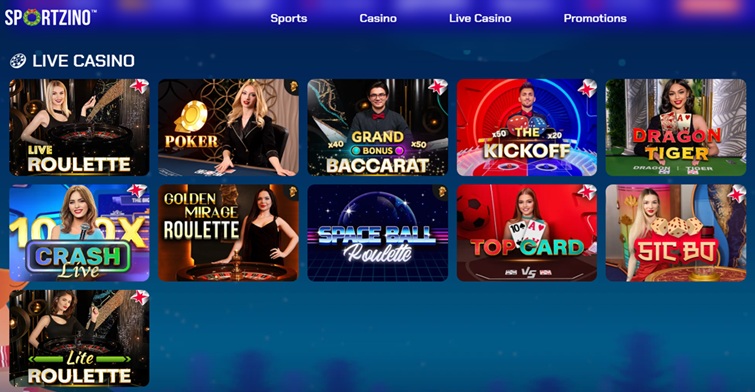 Sportzino Live Games