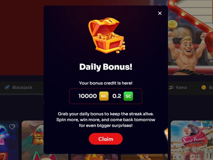 Triller Sweeps Daily Bonus