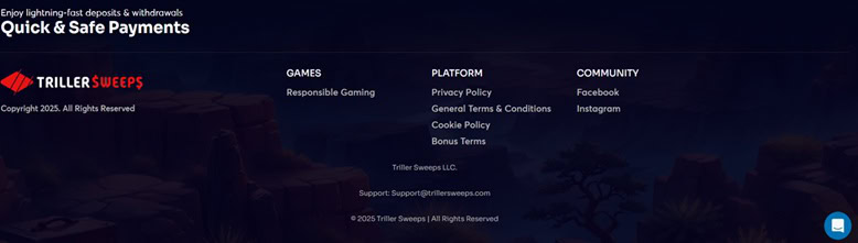 Triller Sweeps Footer