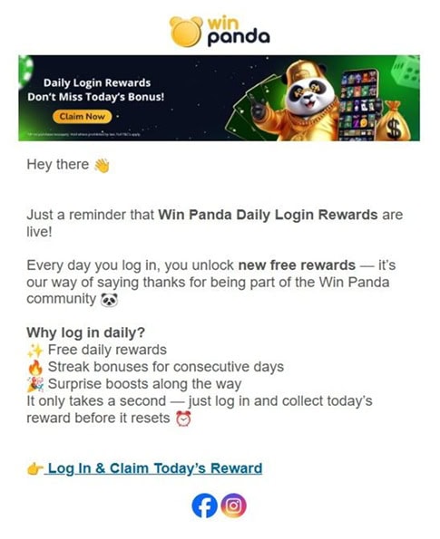 WinPanda Daily Bonus