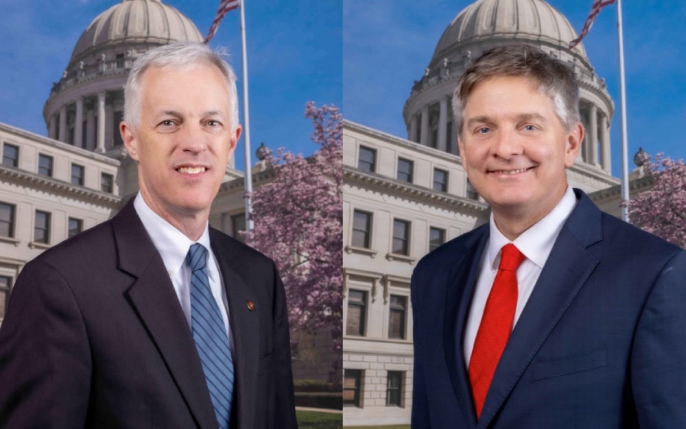 Senator Joey Fillingane (Republican) and Senator David Blount (Democrat)