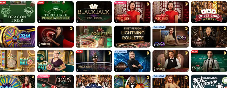 BetRivers.net Live Games