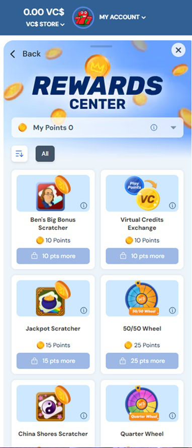 BetRivers.net Rewards Center