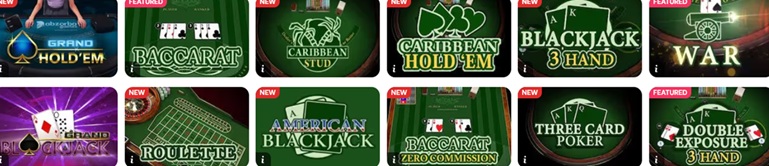 BetRivers.net Table Games