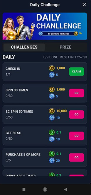 Gleaming Slots Challenges