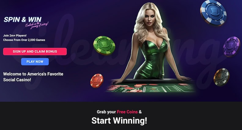 Gleaming Slots Homepage