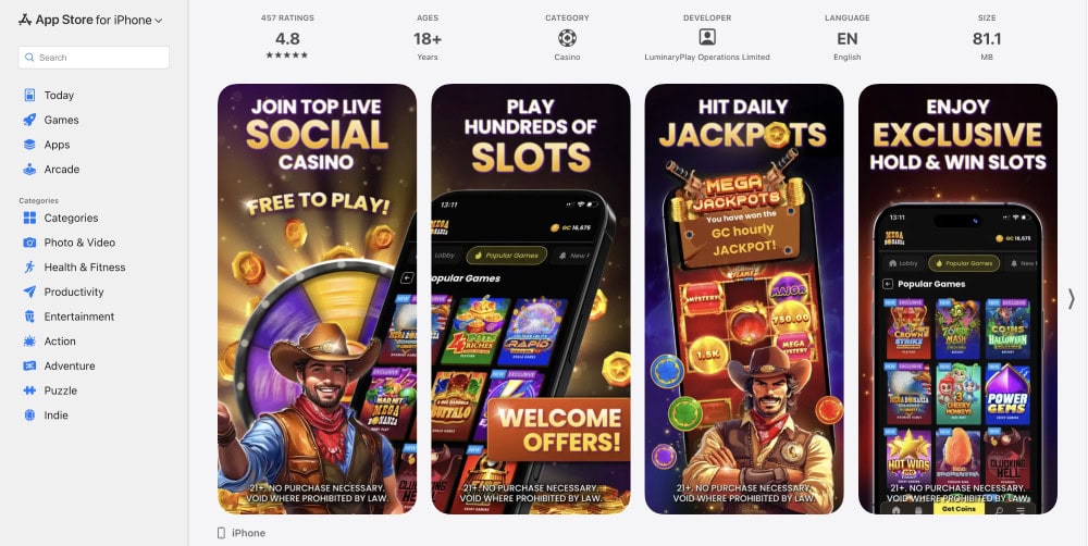 mega bonanza new iphone app