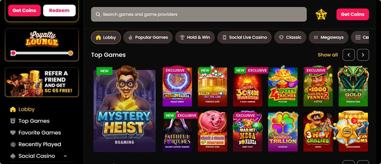 Mega Bonanza Top Games