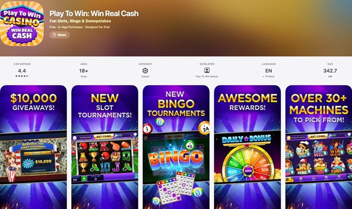Play To Win iOS App