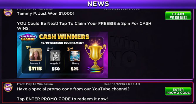 Play To Win Promo Code
