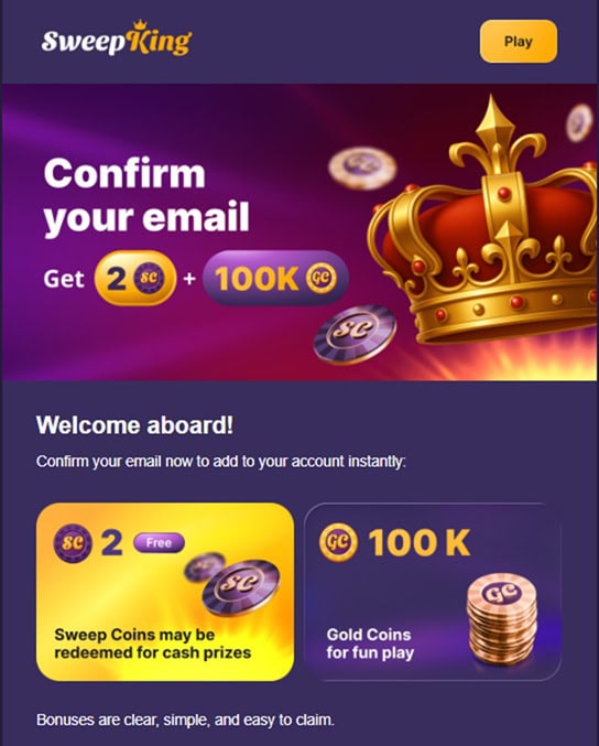 SweepKing Bonus