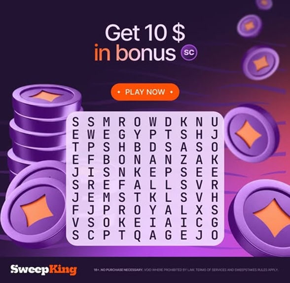 SweepKing Email Bonus