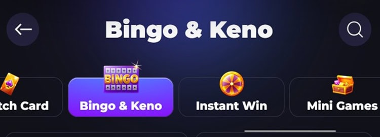 TaoSweeps Bingo & Keno