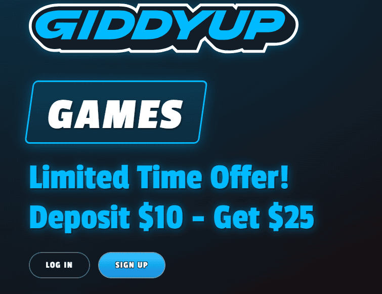 GiddyUp Deposit $10 Get $25