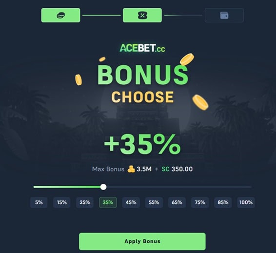 Acebet.cc AMOE Bonus