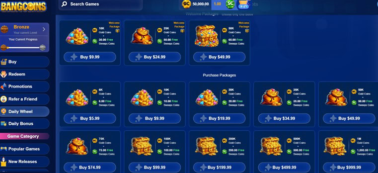 BangCoins Deposit Bonuses