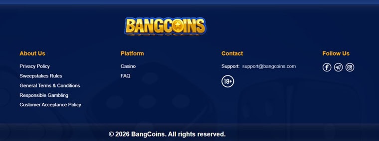 BangCoins Footer
