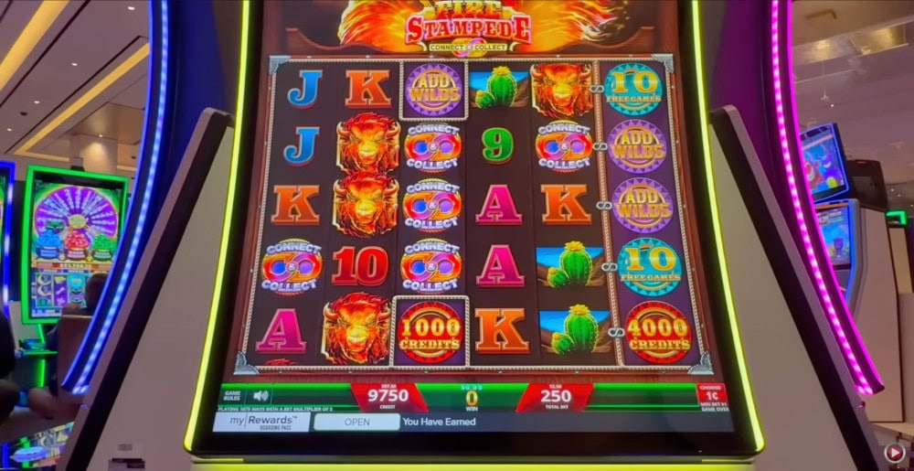 fire stampede connect & collect land-based casino