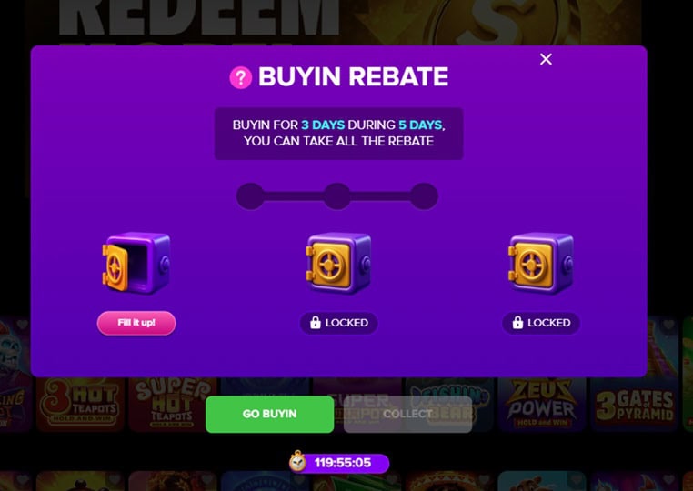 MoonPrize Rebate Bonus