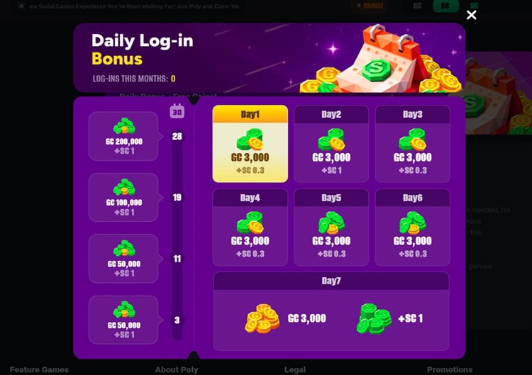 Poly Daily Bonus