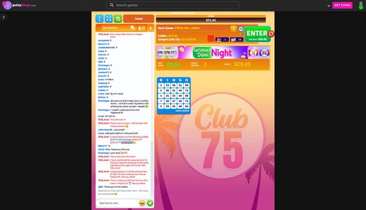 Pulsz Bingo Club 75
