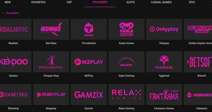 Pulsz Bingo Providers