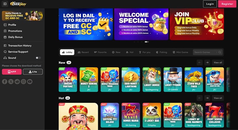 SlotPlay Homepage