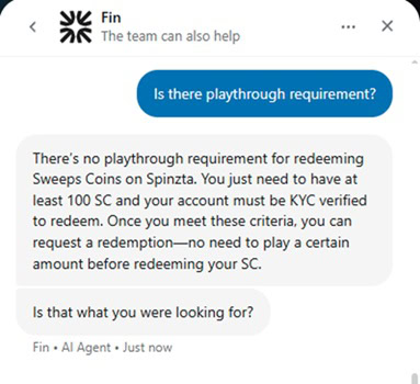 Spinzta Redeem