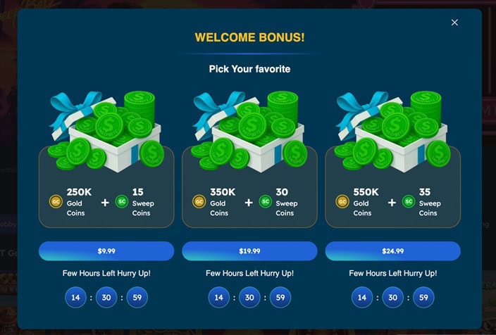 SweepBetz Deposit Bonuses
