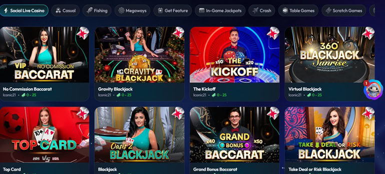 SweepStars Live Games