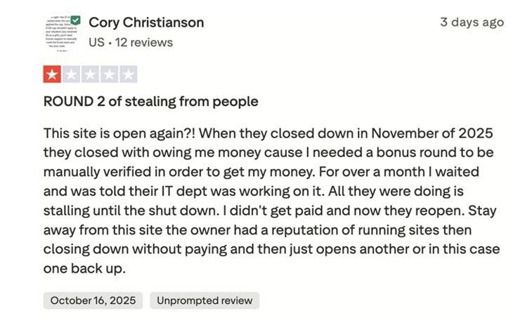 TurboStakes Trustpilot Review