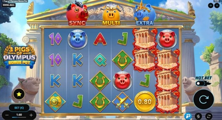3 Pigs of Olympus Bonus Pot Slot