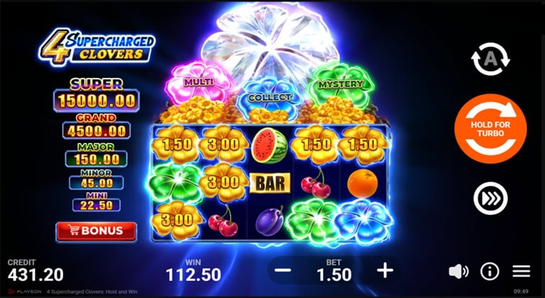 4 Supercharged Clovers: Hold and Win UX