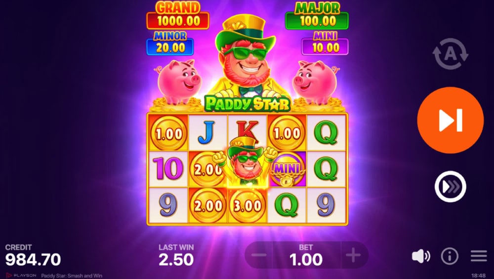 Paddy star_ smash and win slot