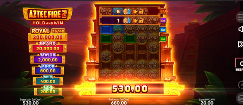 Aztec Fire 2 Big Win