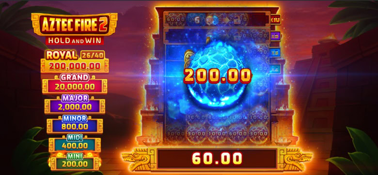 Aztec Fire 2 Jackpots