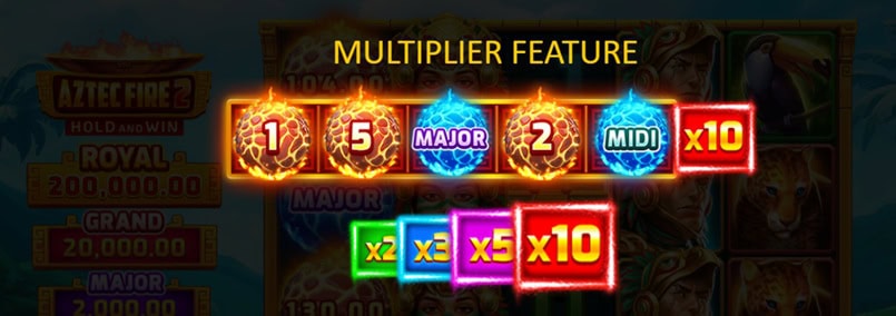 Aztec Fire 2 Multipliers
