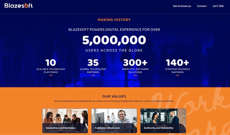 Blazesoft Homepage