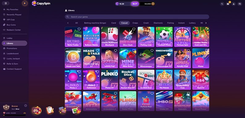 CapySpin Casual Games