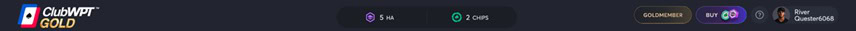 ClubWPT Gold Menu