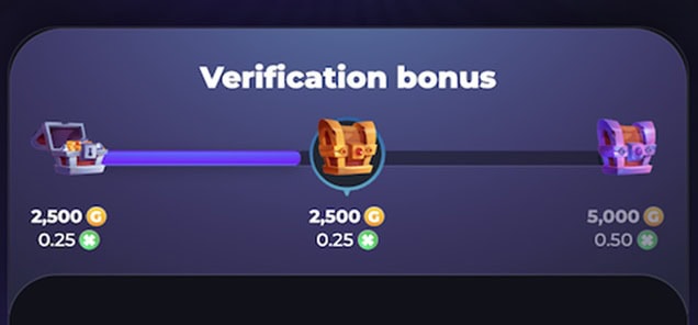 FortunaRush Verification Bonus