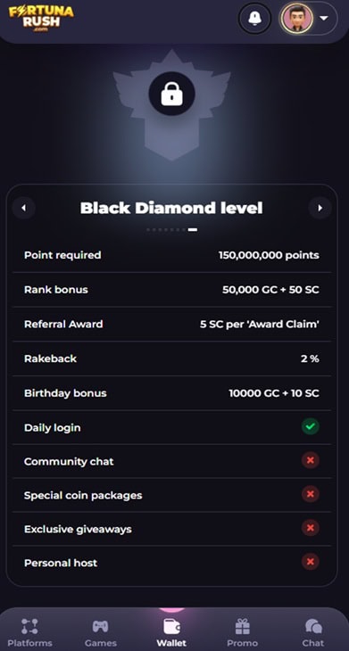 FortunaRush VIP Bonus